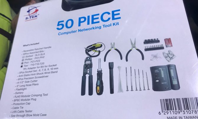 50 Piece computer networking Toolkit