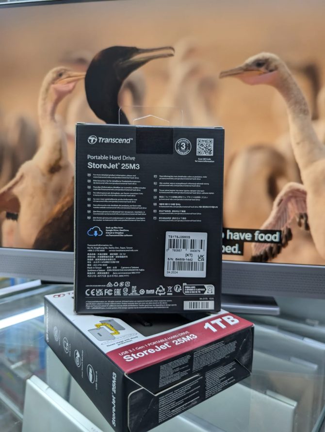 Transcend 1tb Storejet grey